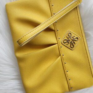 Simply Vera Wang Yellow Wristlet Wallet